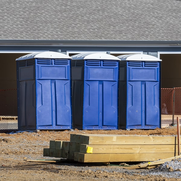 is there a specific order in which to place multiple porta potties in Glen Alpine